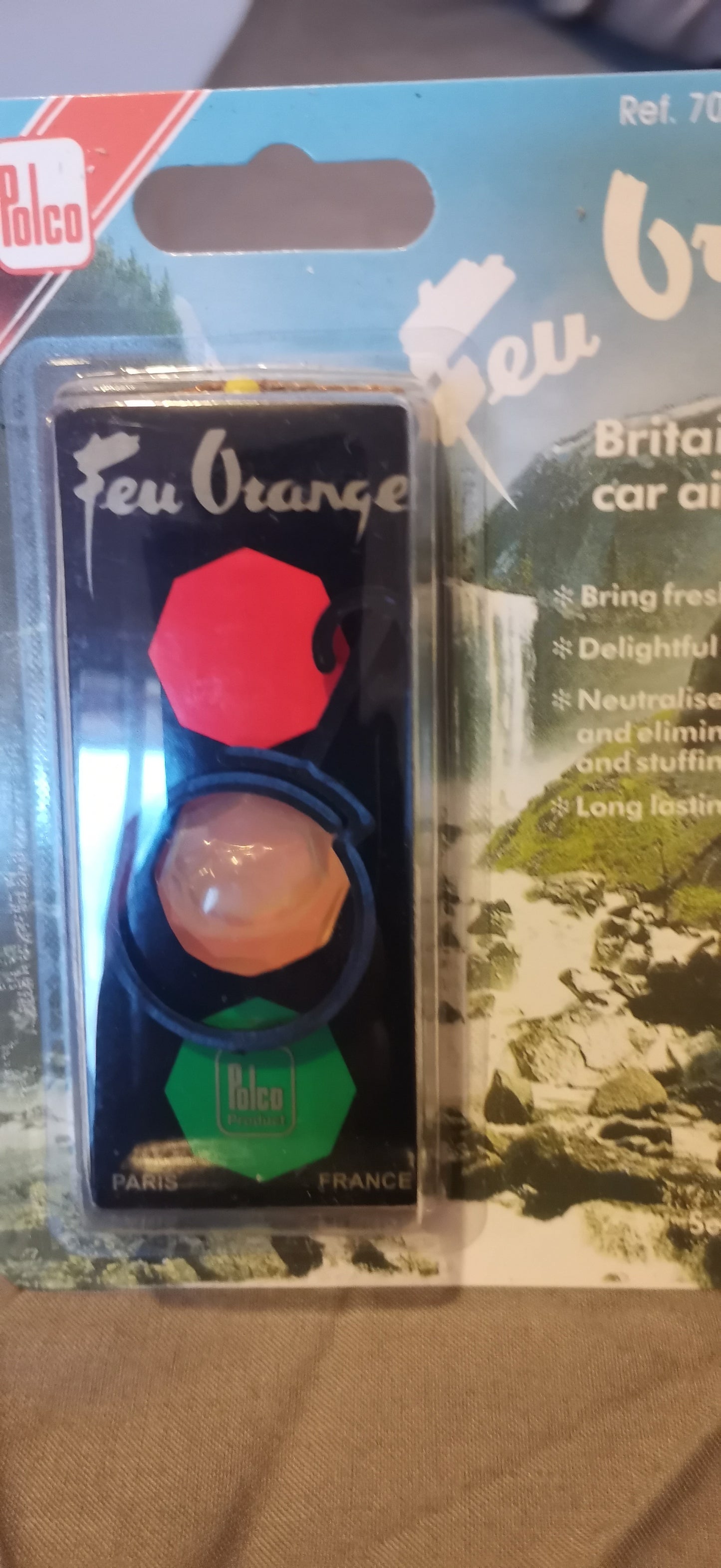 Feu Orange air freshener original POLCO DAMAGED No Liquid